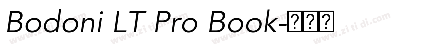 Bodoni LT Pro Book字体转换